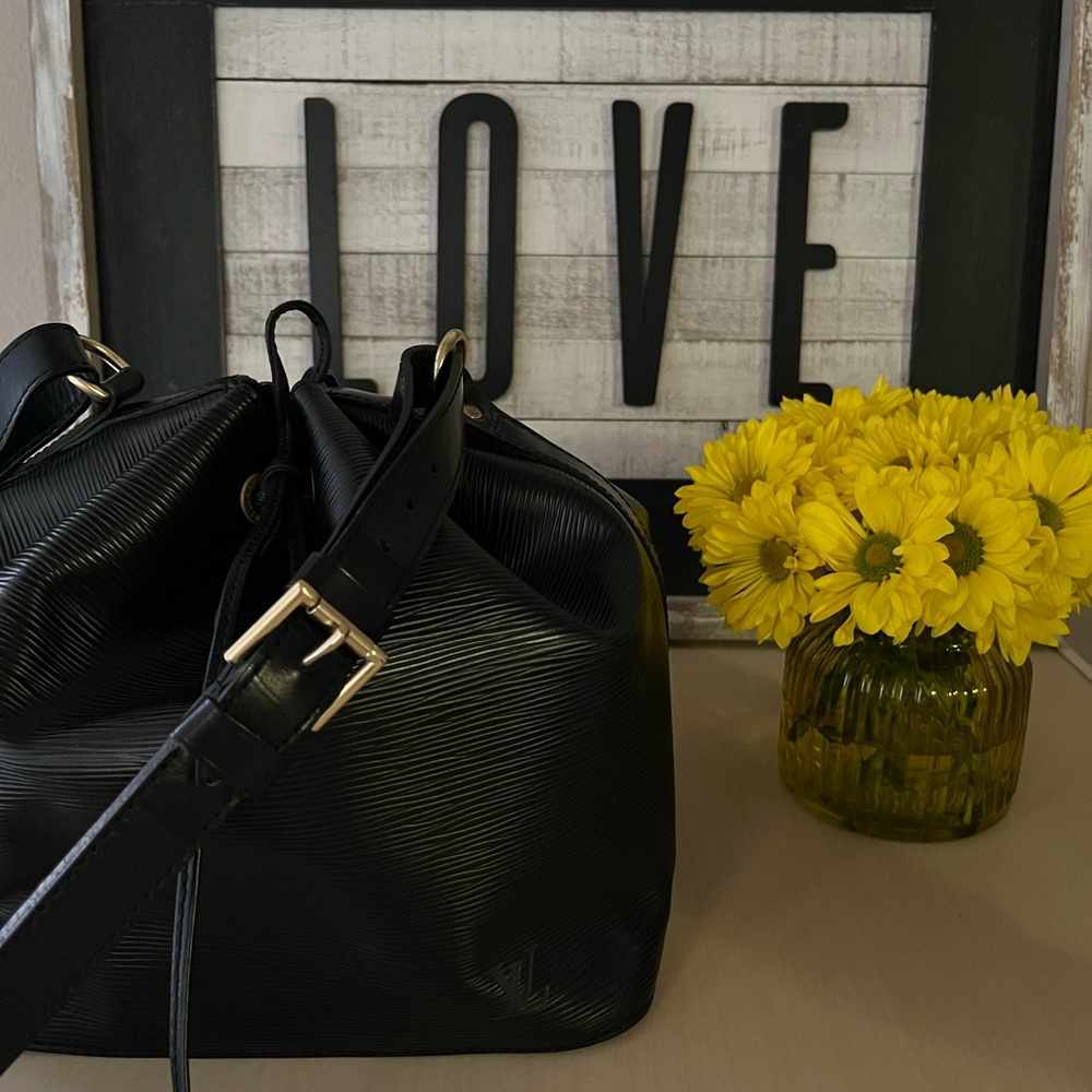 Louis Vuitton Black Epi Petit Noe
